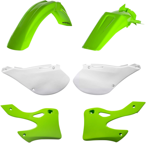ACERBIS Standard Body Kit - '02 OEM Green/White - KX 125/250 '99-'02 2071000243