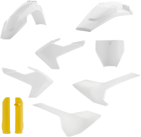 ACERBIS Full Body Kit - '18 OEM White/Yellow - Husqvarna - FC/FX/TC/TX '16-'18 2462605909