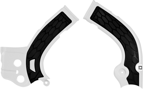 ACERBIS X-Grip Frame Guards - White/Black - YZ 250F/450F 2374261035