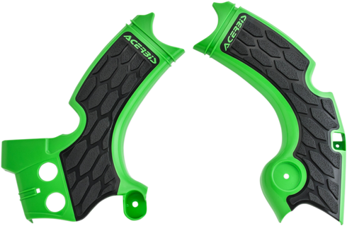 ACERBIS X-Grip Frame Guards - Green/Black - KX 250 F 2657591089