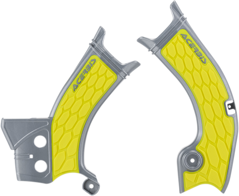 ACERBIS X-Grip Frame Guards - Gray/Yellow - RM-Z 250/450 2686601120