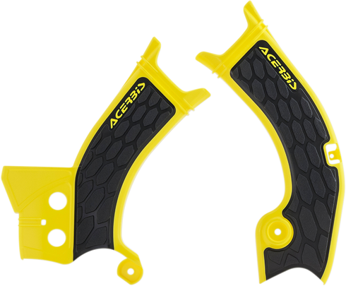ACERBIS X-Grip Frame Guards - Yellow/Black - RM-Z 250/450 2686601017