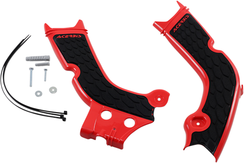 ACERBIS X-Grip Frame Guards - Red/Black - Honda 2736331018