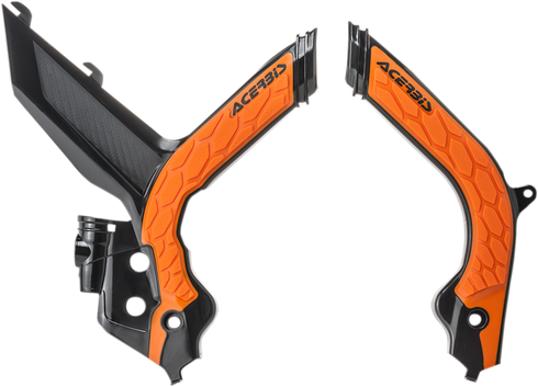 ACERBIS X-Grip Frame Guards - '16 OEM Orange/Black - KTM 2733445229