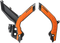 ACERBIS X-Grip Frame Guards - '16 OEM Orange/Black - KTM 2733445229