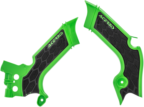 ACERBIS X-Grip Frame Guards - Green/Black - KX 250/450 2742601089