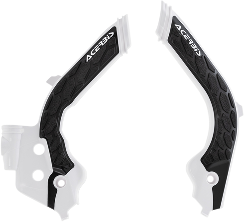 ACERBIS X-Grip Frame Guards - White/Black - Gas Gas | Husqvarna 2733451035