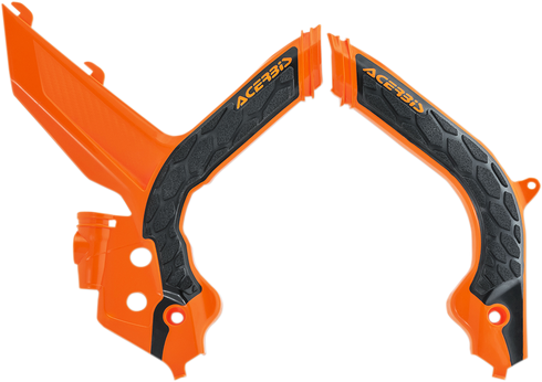 ACERBIS X-Grip Frame Guards - '16 OEM Orange/Black - KTM 2783155225
