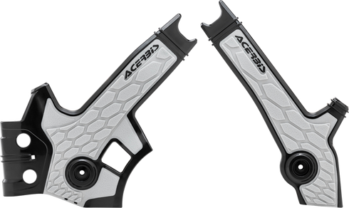 ACERBIS X-Grip Frame Guards - Black/Silver - DR 650S/SE 2801931001