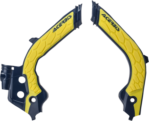 ACERBIS X-Grip Frame Guards - Black/Gray - Gas Gas | Husqvarna 2733451001