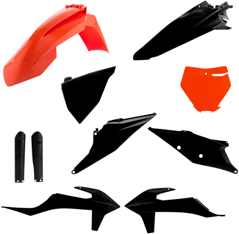 ACERBIS Full Body Kit - '16 OEM Orange/Black - KTM - SX/XC '19-'22 2726495225