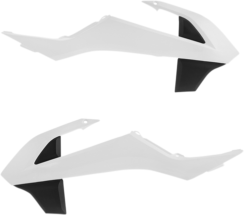ACERBIS Radiator Shrouds - White/Black 2449701035
