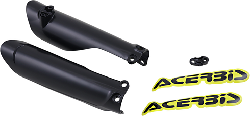 ACERBIS Lower Fork Covers for Inverted Forks - Black 2791510001