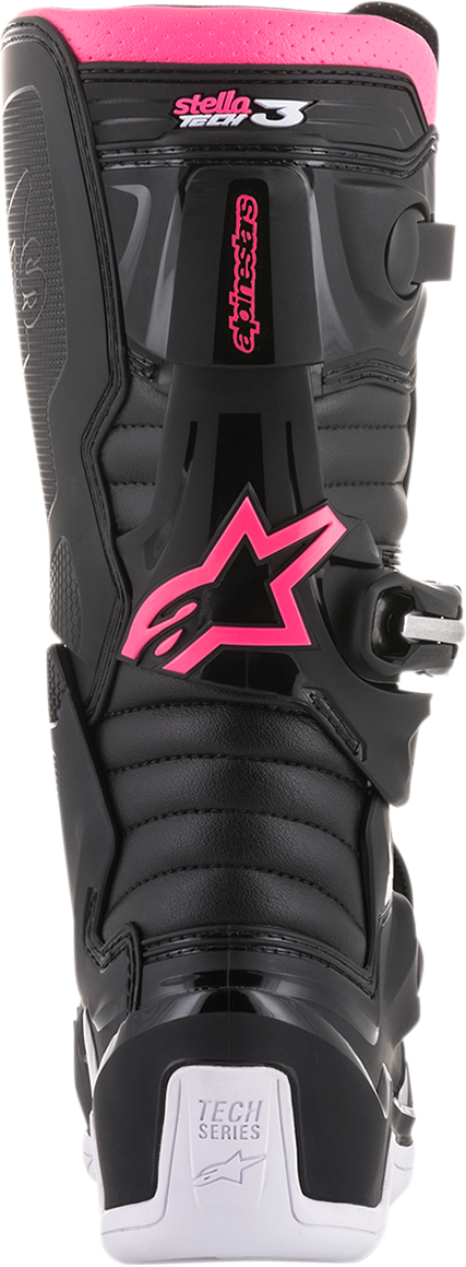 ALPINESTARS Stella Tech 3 Boots - Black/White/Pink - US 7 / EU 38 2013218-130-7