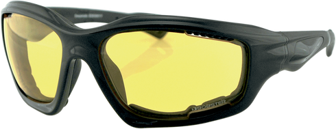 BOBSTER Desperado Sunglasses - Gloss Black - Yellow Lens EDES001Y