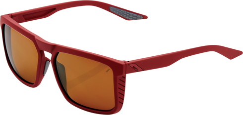 100% Renshaw Glasses - Soft Tact Crimson - Bronze Lens 61038-392-73