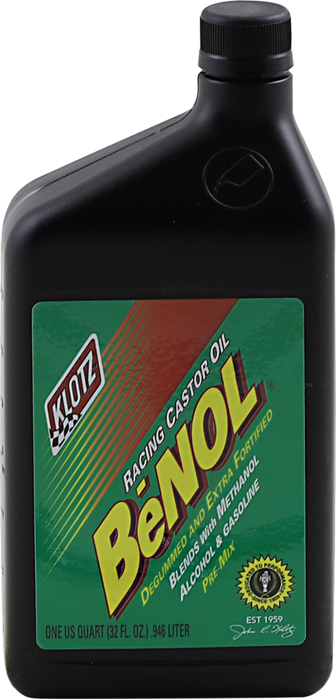 KLOTZ OIL BeNOL? Racing 2-Stroke Pre-Mix Castor Oil - 1 U.S. quart BC-172