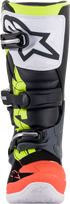 ALPINESTARS Youth Tech 7S Boots - Black/Gray/Red/White/Yellow - US 7 / EU 40.5 2015017-9058-7