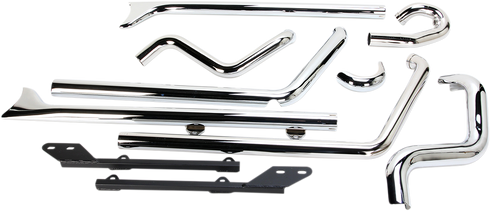 BASSANI XHAUST True Duals Exhaust System with Fishtail Mufflers - 36" - Softail 1S26E-36