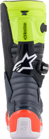 ALPINESTARS Youth Tech 7S Boots - Black/Gray/Red/White/Yellow - US 4 / EU 37 2015017-9058-4