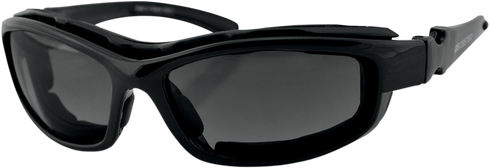 BOBSTER Road Hog II Convertible Sunglasses - Gloss Black - Interchangeable Lens BRH2001
