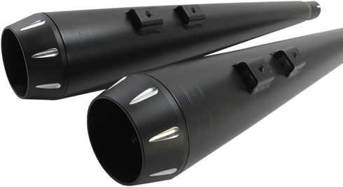 BASSANI XHAUST Down Under Exhaust - Black - Megaphone 1F66RB