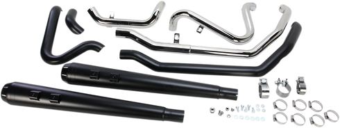 BASSANI XHAUST Down Under Exhaust - Black - Megaphone 1F66RB