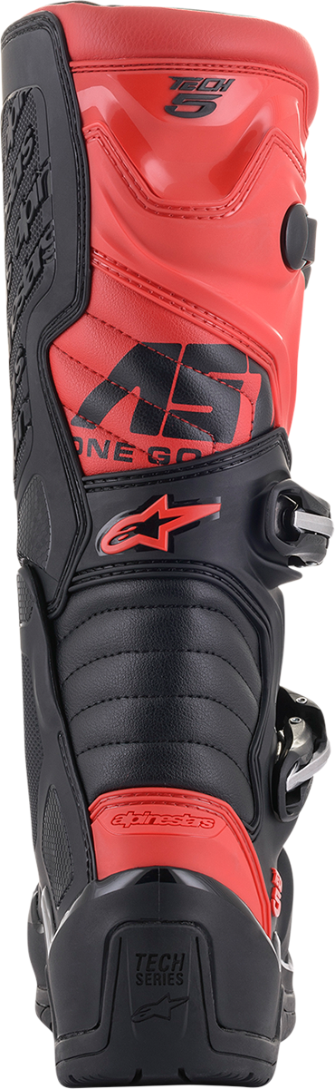 ALPINESTARS Tech 5 Boots - Black/Red- US 8 / EU 42 2015015-13-8