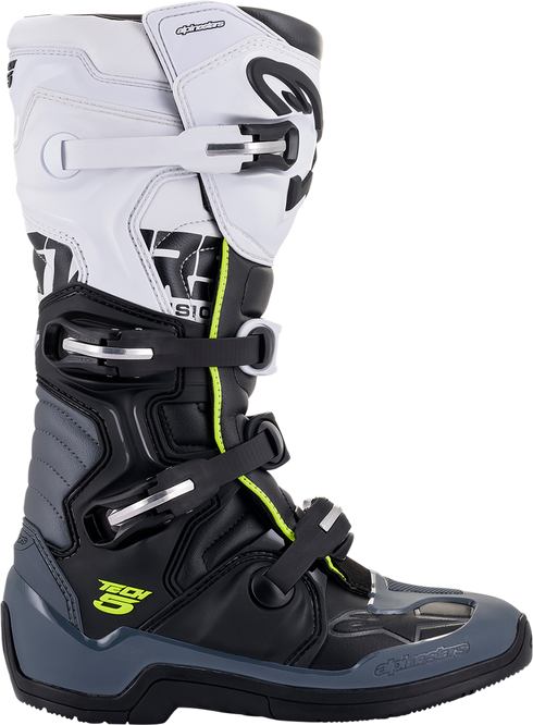 ALPINESTARS Tech 5 Motocross Dirtbike Boots - Black/White - US 8 / EU 42 2015015-102-8
