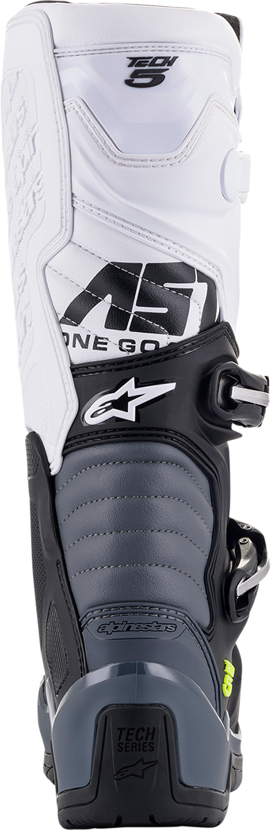ALPINESTARS Tech 5 Motocross Dirtbike Boots - Black/White - US 8 / EU 42 2015015-102-8