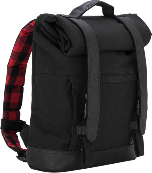BURLY BRAND Roll Top Backpack - Black B15-1020B