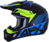 AFX FX-17 Helmet - Aced - Blue/Lime - 2XL 0110-6503