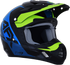 AFX FX-17 Helmet - Aced - Blue/Lime - 2XL 0110-6503