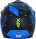 AFX FX-17 Helmet - Aced - Blue/Lime - 2XL 0110-6503