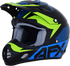 AFX FX-17 Helmet - Aced - Blue/Lime - 2XL 0110-6503