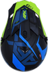 AFX FX-17 Helmet - Aced - Blue/Lime - 2XL 0110-6503