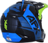 AFX FX-17 Helmet - Aced - Blue/Lime - 2XL 0110-6503
