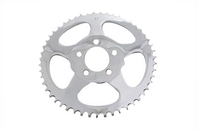 York 51 Tooth Rear Sprocket Chrome - 19-0250