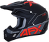 AFX FX-17 Helmet - Aced - Matte Black/Red - Medium 0110-6485