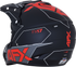 AFX FX-17 Helmet - Aced - Matte Black/Red - Medium 0110-6485