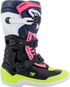 ALPINESTARS Youth Tech 3S Boots - Black/Blue/Pink/White/Yellow - US 8 / EU 42 2014018-1176-8