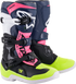 ALPINESTARS Youth Tech 3S Boots - Black/Blue/Pink/White/Yellow - US 8 / EU 42 2014018-1176-8