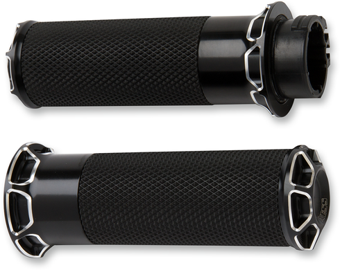 ARLEN NESS Beveled Grips - Cable - Black 07-331
