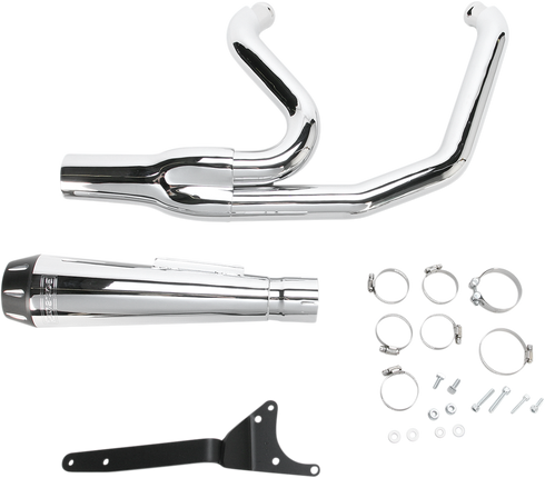 BASSANI XHAUST Road Rage 2:1 Exhaust - Chrome 1FXR2
