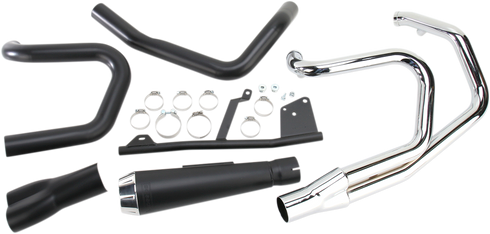 BASSANI XHAUST Road Rage Exhaust - Black - Short - '04-'13 XL 14122J
