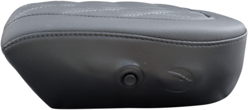 DANNY GRAY Bigseat Pillion - Charcoal Gray Double Diamond Stitch - Air Cell - FL '08-'23 1044DIAAIR