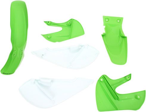 ACERBIS Standard Body Kit - '05 OEM Green/White - Kawasaki | Suzuki '00-'25 2041070206