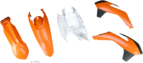 ACERBIS Standard Body Kit - '14 OEM Orange/White - KTM '13-'16 2314313914