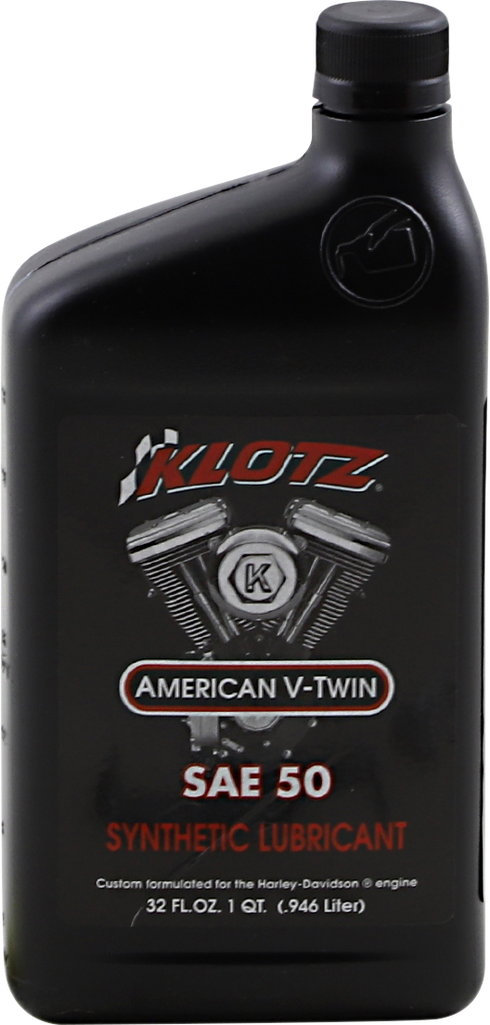KLOTZ OIL V Twin Synthetic Oil - 50W - 1 U.S. quart KH-50