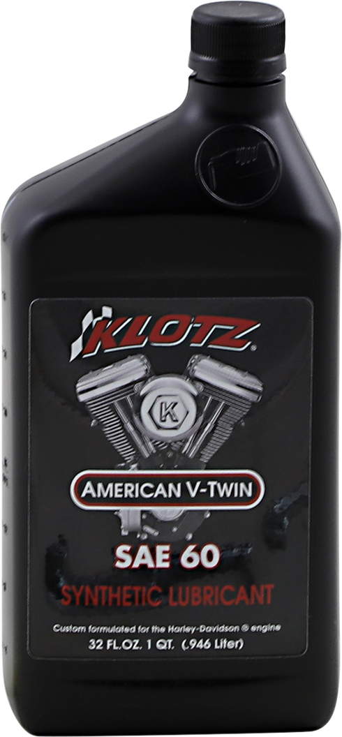 KLOTZ OIL V Twin Synthetic Oil - 60W - 1 U.S. quart KH-60